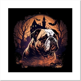 Halloween Bulldog Posters and Art